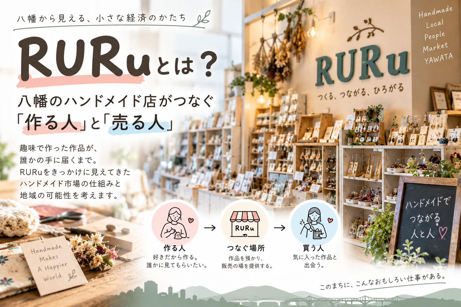 RURuとは？八幡のハンドメイド店がつなぐ「作る人」と「売る人」
