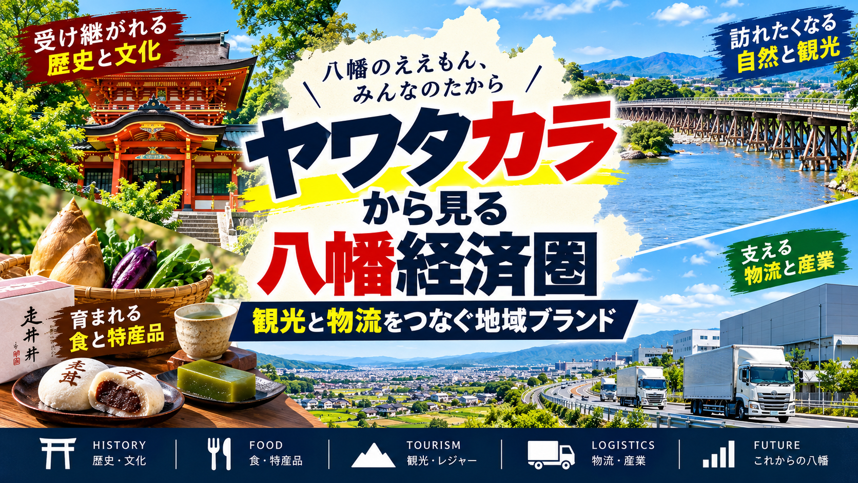 【ヤワタカラ】から見る八幡経済圏｜観光と物流をつなぐ地域ブランド