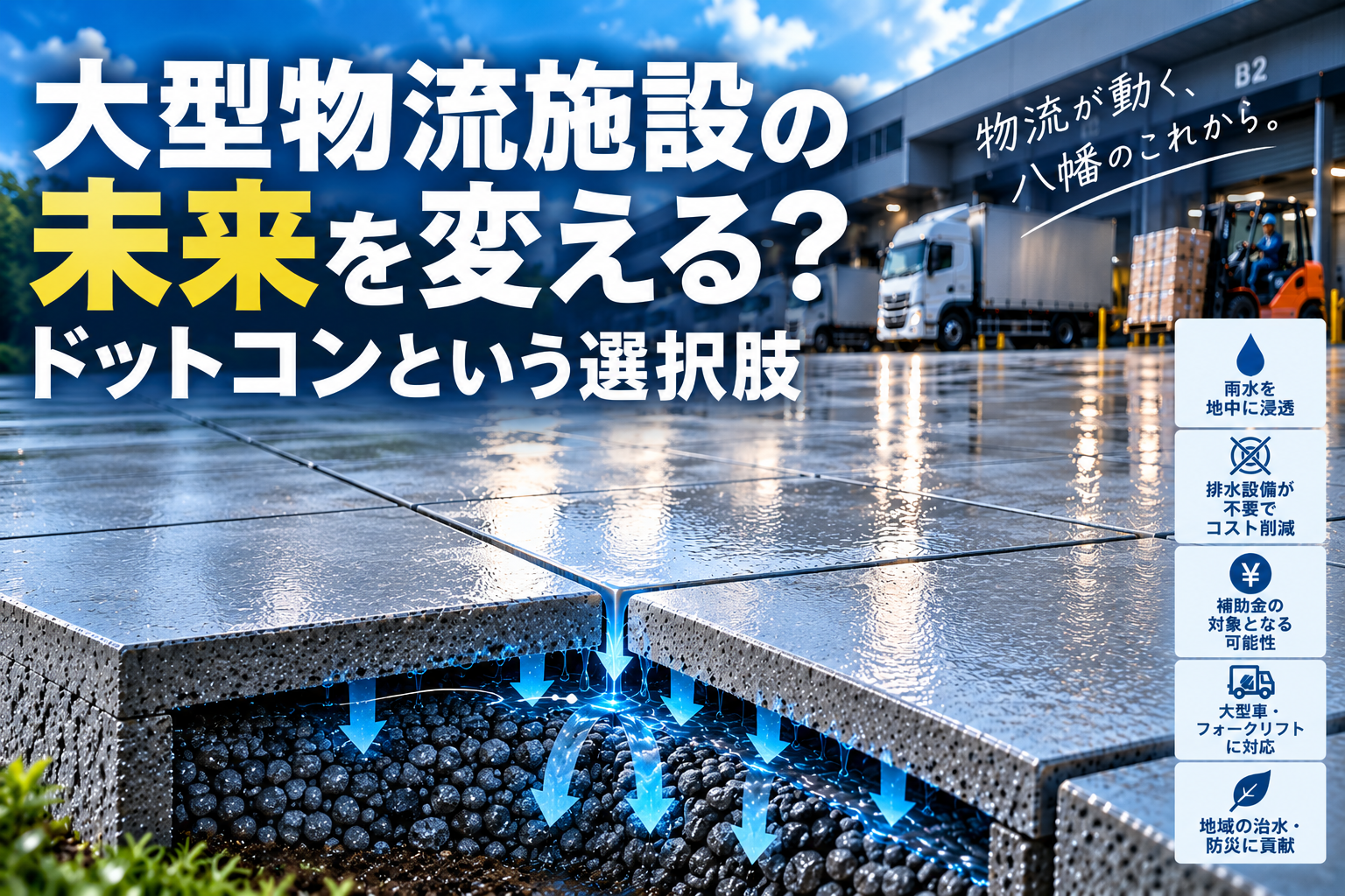 大型物流施設の未来を変える？ドットコンという選択肢